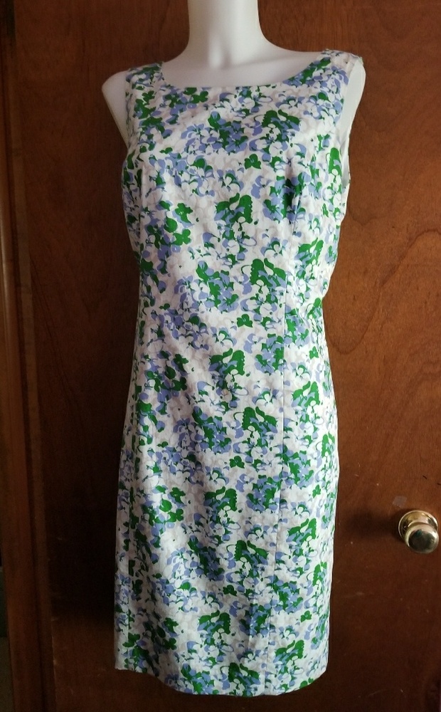 Brooks Brothers 346 dress 12 classic floral sheath